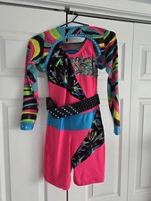 Girls' Pink Sleeveless Jazz Dance Costume Leotard  Hoodie