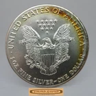 1986 American Silver Eagle 1 oz .999 Silver, Toned - #C59468NQ