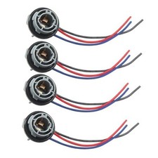 1157 LED Bulb Socket Plug, Waterproof Turn Signal Brake Light Tail Light 4PCS