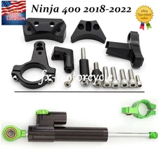 For Kawasaki Ninja 400 2018-2025 Steering Damper Stabilizer & Bracket Mount Kit
