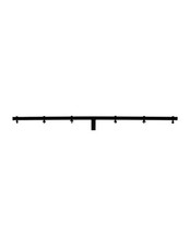 MR DJ LSTBAR5S Universal 5 Ft Square Lighting Cross Bar for Tripod Speaker Light