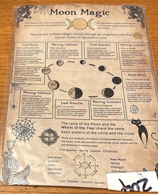 Moon Magic Metal Sign 12 x8 