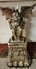 Home Depot Grave And Bones 5 Foot Led Gargoyle On Pedestal 2024 Works