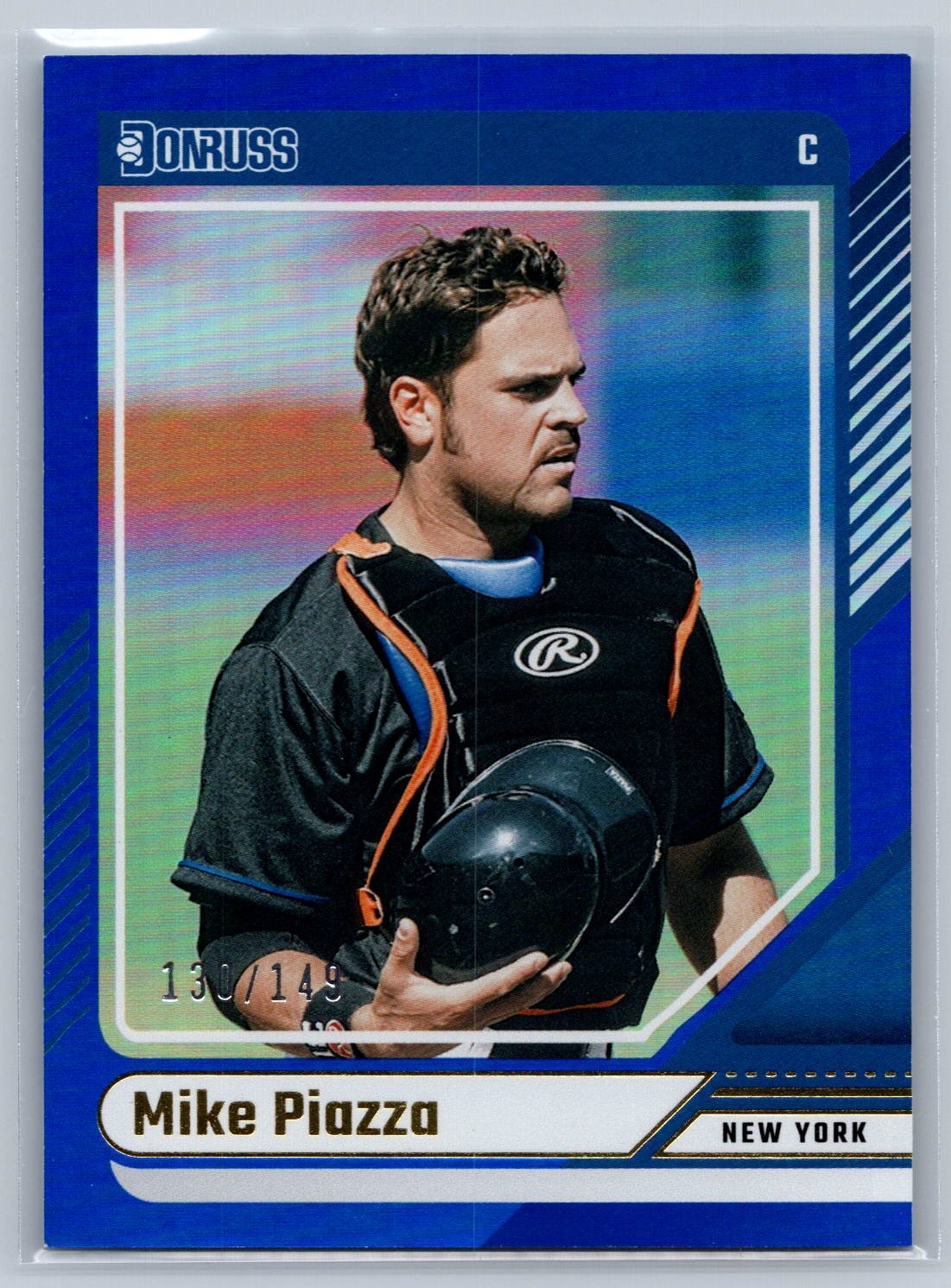 2024 Donruss Mike Piazza Blue Holo Foil /149 #92 New York Mets