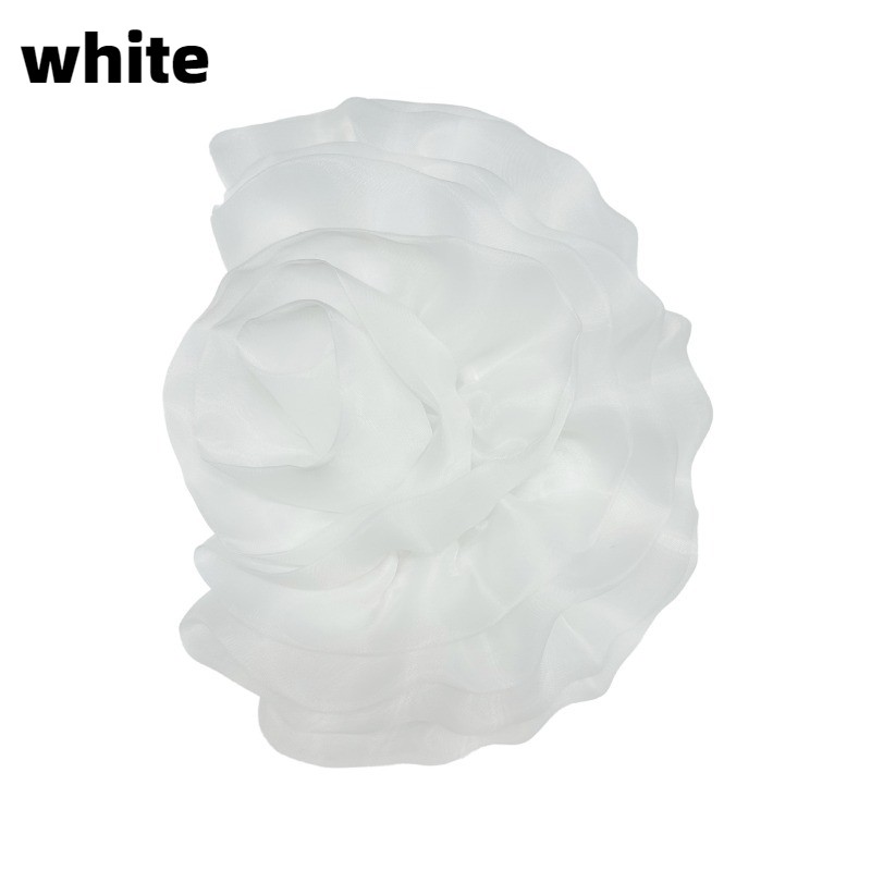 1X Layered 3D Organza Flower Applique DIY Sewing Patch Corsage Accessories Decor