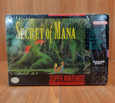 MINTY BOX CIB Secret of Mana complete in snes Map Strategy Offer lot shrink wrap