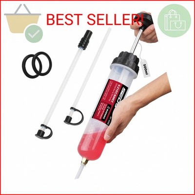 SEDY 500CC Fluid Extractor, Multi-Purpose Oil Syringe, Oil Suction Pump, Manual