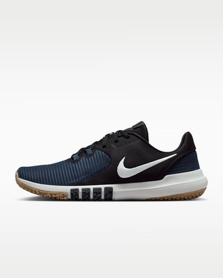 Nike Flex Control TR4 White Black Dark Blue Running Sneaker CD0197-009 Mens Size