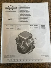 Briggs & Stratton Operators Manual Model 29,30,35, & 380000