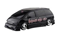 Aoshima 1/24 Toyota Black Mafia TCR11W Estima 1998 Vip Minivan Model Kit Y867977