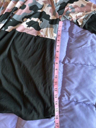 Damen Sew In Love rosa und schwarz Camouflage Pullover Hoodie Gr. L - Bild 7 von 8