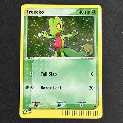 Treecko 007 Euro POP Tournament Black Star Promo Holo Rare Pokemon Card