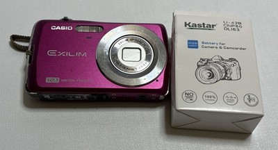 Casio EXILIM EX-Z35 Pink 12.1MP Digital Camera TESTED WORKING
