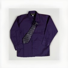 boys purple Lapis Eggplant formal dress shirt