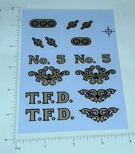 Tonka 1956 Pumper Truck Sticker Set w/Guages TK-081