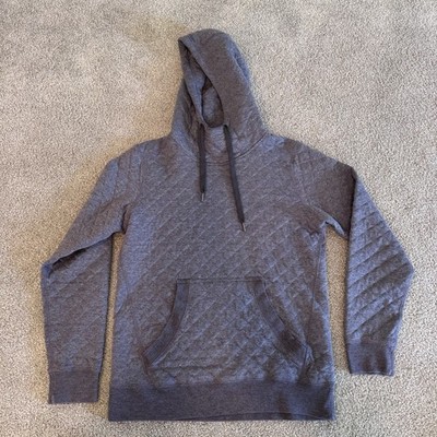 Marmot Galen Mens Hoodie Size Small Gray Diamond Quilted Pullover Sweatshirt
