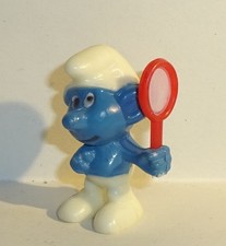 EITELKEITS SCHLUMPF *Spiegel mit viel Goldglitter* E. D. D. S. Schlümpfe ORIG.