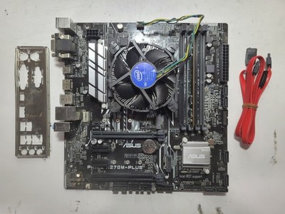 Asus PRIME H270M-PLUS Pentium G4400, 4GB RAM, IO Shield *READ #1371