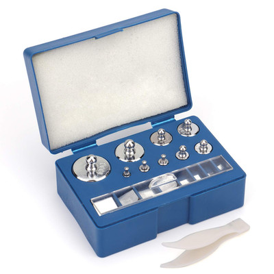 17 Pcs Precision Weight 10Mg-100G Precision Steel Calibration Weight Kit Set wit