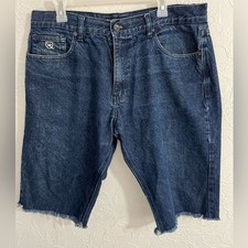 Vintage Y2K Roca Wear Jean Shorts Jorts Size 38x13