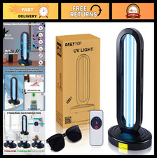 Ozone-Free UV Light Sanitizer for Home Disinfection, 254nm UVC Odor Eliminator,