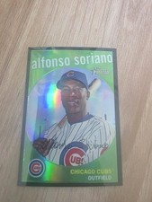2008 Topps Heritage Chrome Alfonso Soriano #C107 Black Border Refractor /59