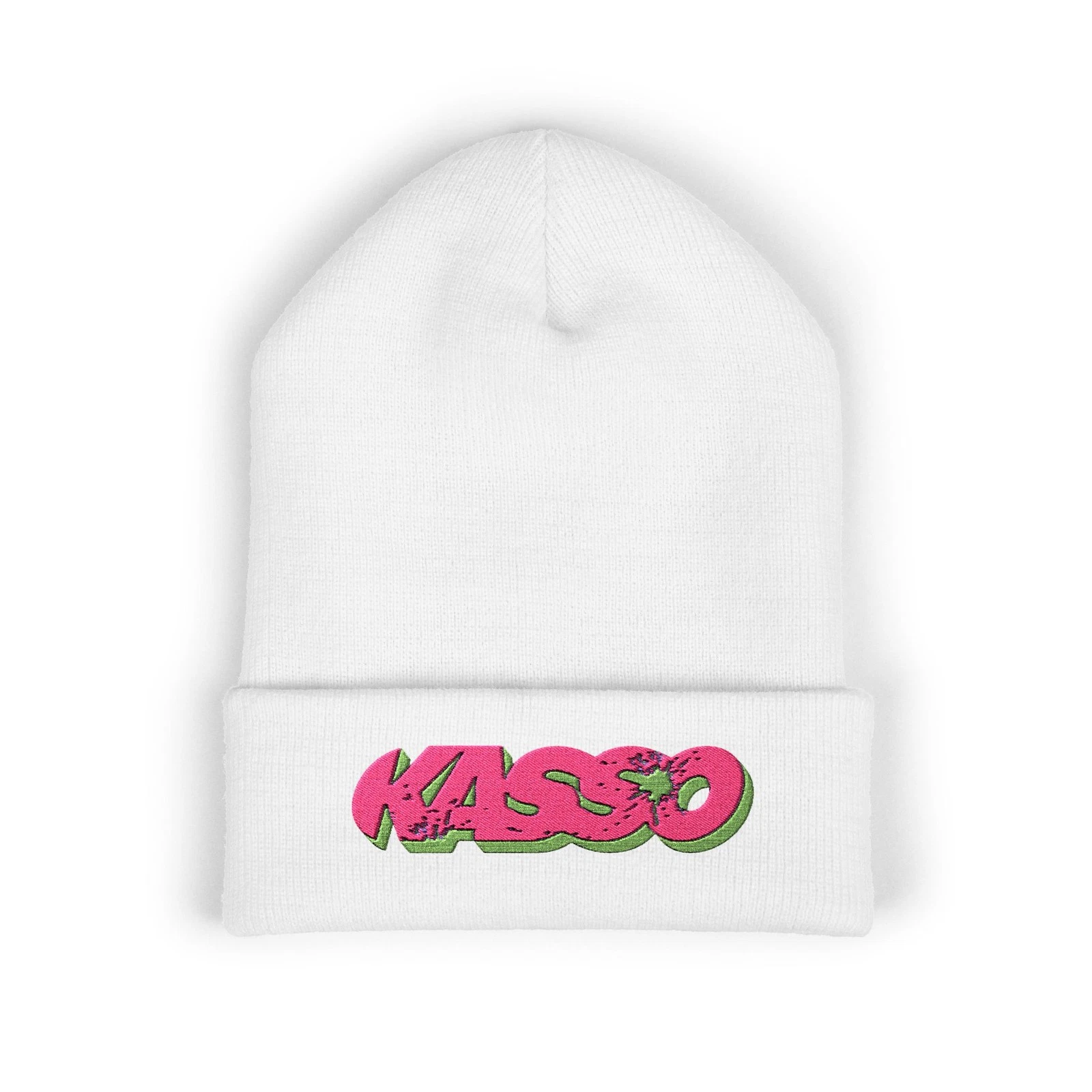 KASSO SKATEBOARDING Classic Cuffed Beanie (Embroidery)
