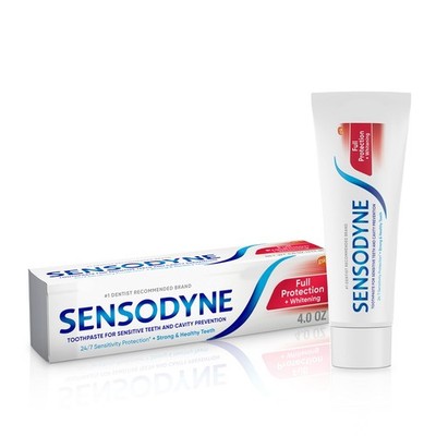 Sensodyne Toothpaste for Sensitive Teeth and Cavity Prevention, Maximum Stren...