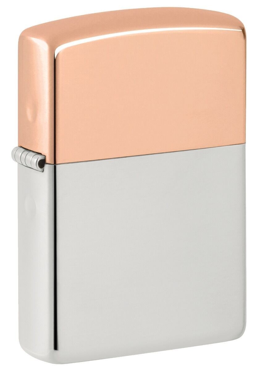 ZIPPO BIMETAL CASE Lighter STERLING SILVER 48695 Mint In Special