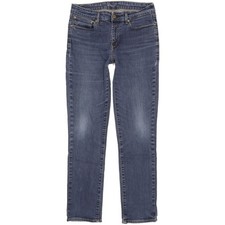 Levi's Demi Curve Women Blue Straight Slim Stretch Jeans W30 L30 (105492)
