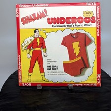 SHAZAM Underoos Vintage 1978 Boys Underwear Sz: Large 10-12 New in Box