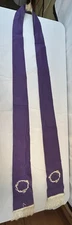 Vintage  Church Clergy Pastor Embroidered Stole Purple silk