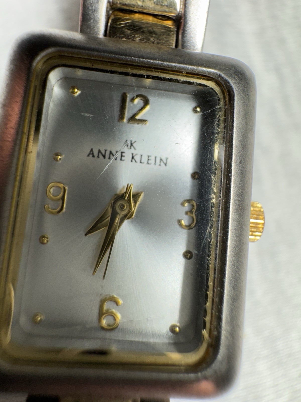 Anne Klein Women’s Rectangular Watch – Two-Tone –… - image 2