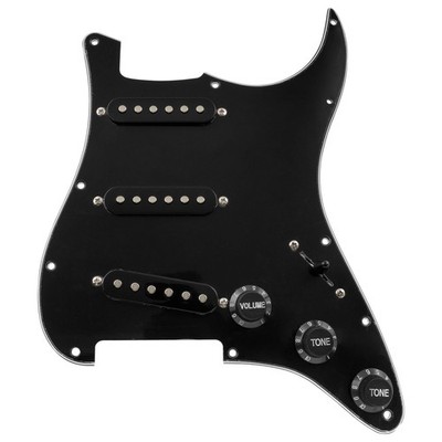 Musiclily SSS Pickup Schlagbrett Set Pickguard für Fender Squier Strat Gitarre