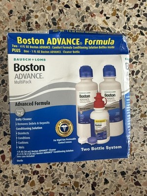Baush & Lomb Boston Advance 2 X 4 fl oz + 1 fl oz Cleaner Bottle