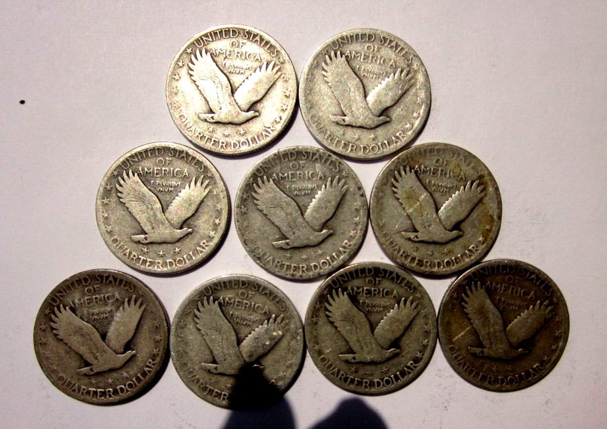 CARA DOMENICA 1919-1928 1929-1938 セット 1925- 1929 STANDING LIBERTY ROMAN GODDESS QUARTER DOLLAR 25C