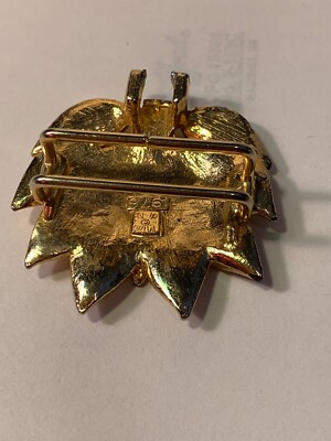 Vintage 1976 Mimi Di N Gold Tone Leaf Belt Buckle | eBay display picture 3