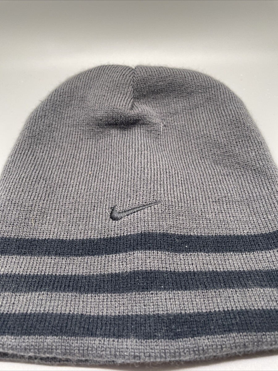Nike Youth Skull Cap Hat Gray and Black Reversible | eBay