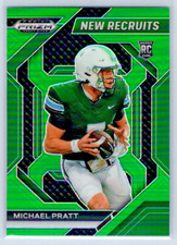 2024 Prizm Draft Picks - Michael Pratt - GREEN - Tulane - New Recruits - #NR-MPT