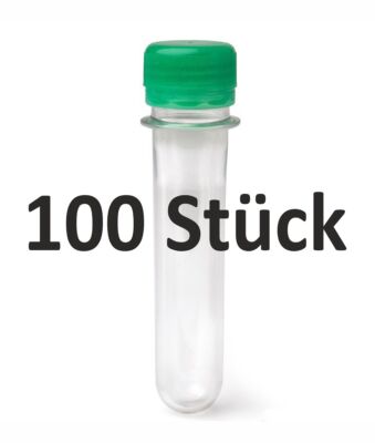 100er Set PETLING mit Deckel (FTF) - 12 cm Rohling Flaschenrohling Geocaching 