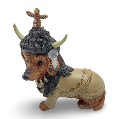 Totem Tiny Paws Feather 'N Fur Dachshunds Hamilton Collection Figurine 2016
