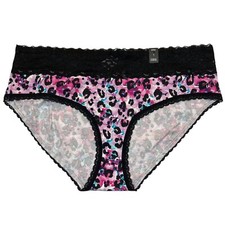 NWT TORRID Hipster Pantie Sz 1X-2X-4X Multicolor Jersey Black Lace