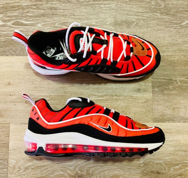 Nike Air Max 98 GS Habanero Red White 