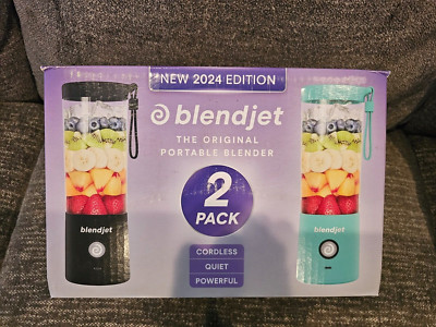 NEW (See Descr) BlendJet Portable Blender 2-pack 2024 Edition 41279 Black & MInt