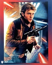ALDEN EHRENREICH Signed STAR WARS "Han Solo" 16x20 Photo PSA/DNA & Official Pix