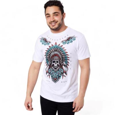 Men's Affliction Black Label Jaguar God w/Stones Premium Y2K Tee T-Shirt L-XXXL