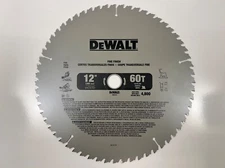 DEWALT DW3126 12" 60 Tooth ATB Crosscutting Miter Saw Blade