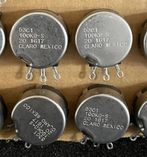 1pc Clarostat 53C1-100K-S  100K OHM  2-WATT Linear Taper Potentiometer  **NOS