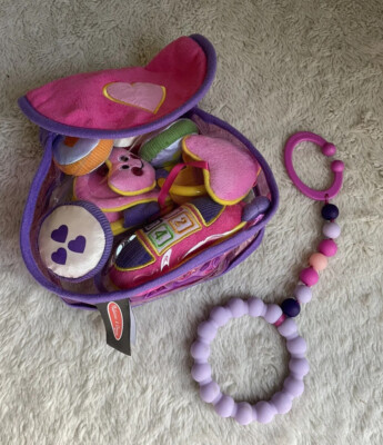 Melissa Doug Pretty Purse Fill Spill Soft Play Toy Lot Plus