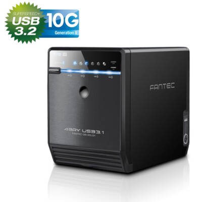 B-WARE - FANTEC QB-35U31 - 4x 3.5'' HDD Gehäuse USB 3.2 Gen 2